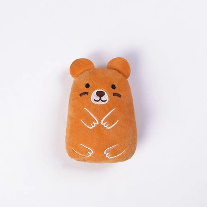 Jouet en peluche avec herbe à chat